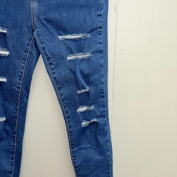 PacSun Womens Super High Rise Jegging Jeans Size 25 Stretch Denim Distressed - Picture 3 of 10